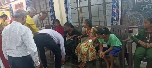 केंद्र की बालिकओं का कन्या पूजन कार्यक्रम आयोजित किया गया || दिनांक 09 अक्टूबर 2024